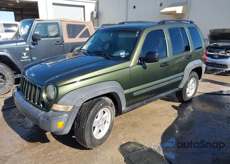 2007 Jeep Liberty Sport из США, поврежденный, VIN 1J4GK48K37W543902